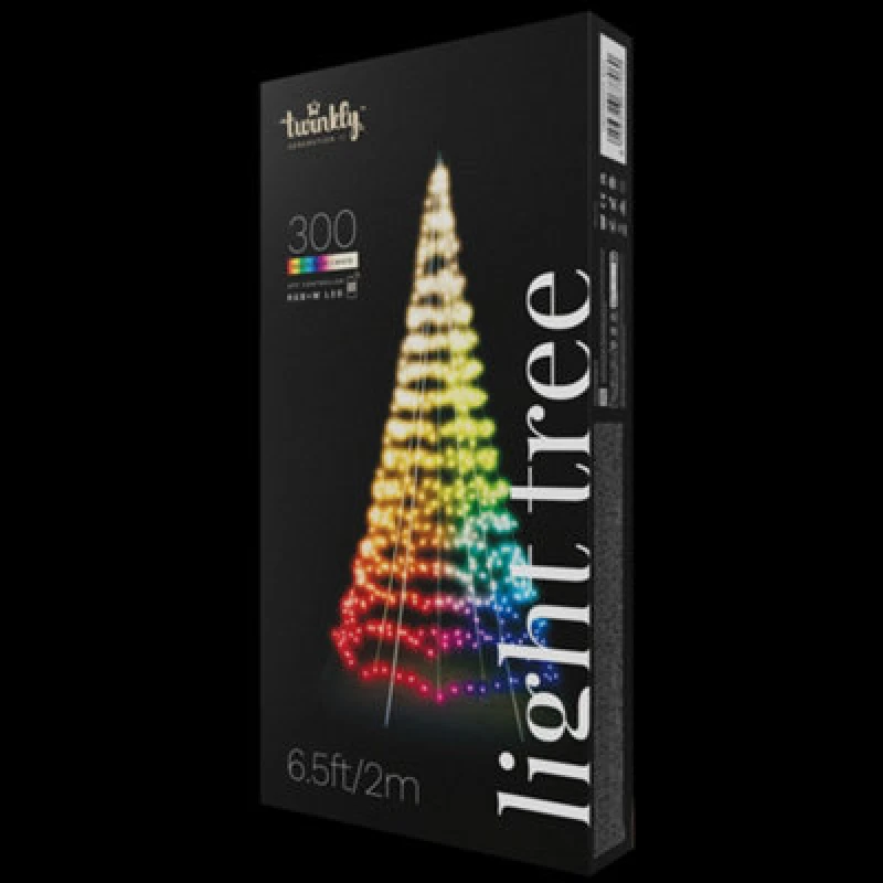 Image of 2m 300 LED Twinkly Smart App Controlled Outdoor Christmas Tree Multi Coloured & White Edition