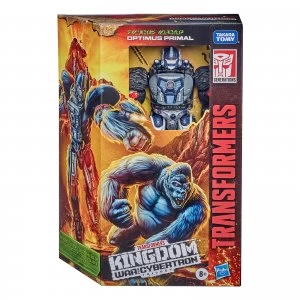 Image of Hasbro Transformers Generations War for Cybertron: Kingdom Voyager WFC-K8 Optimus Primal Action Figure