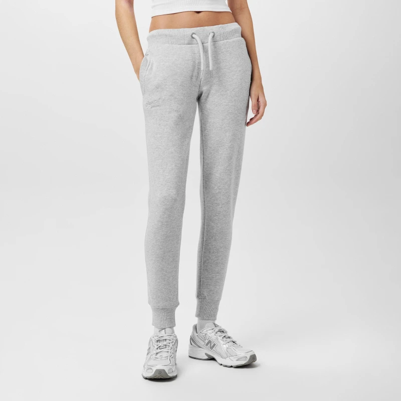 Image of Superdry Logo Jogging Pants - Grey Grey 8