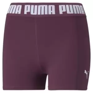 Image of Puma Strong 3 Shorts Womens - Purple