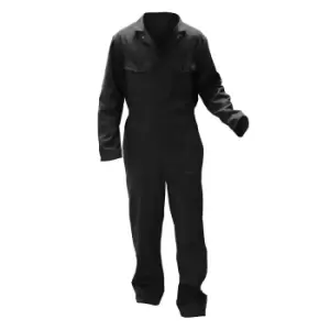 Image of Warrior Mens Stud Front Coverall (L/R) (Black)