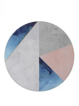 Image of Creative Tops Geometric Palette Round Premium Placemats ; Pack Of 4