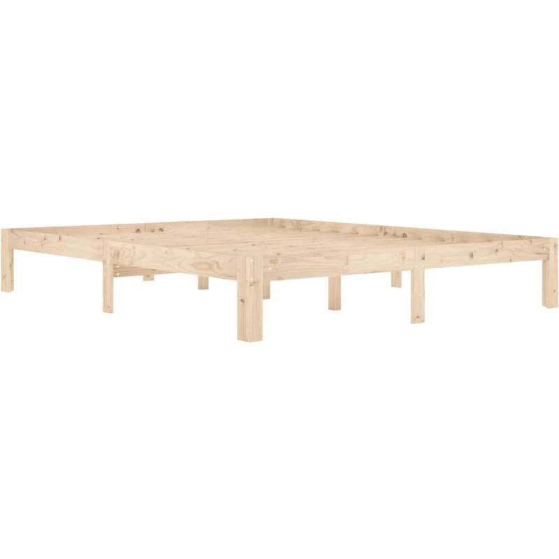 Image of VIDAXL Bed Frame without Mattress Solid Wood Pine 160x200cm vidaXL 8720286879269