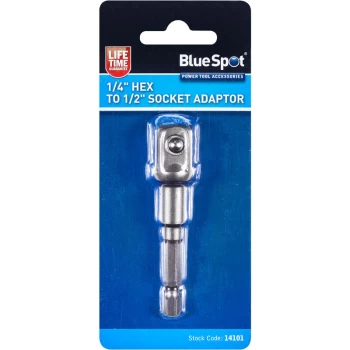 Image of Bluespot - 14101 1/4' Hex to 1/2' Socket Adaptor