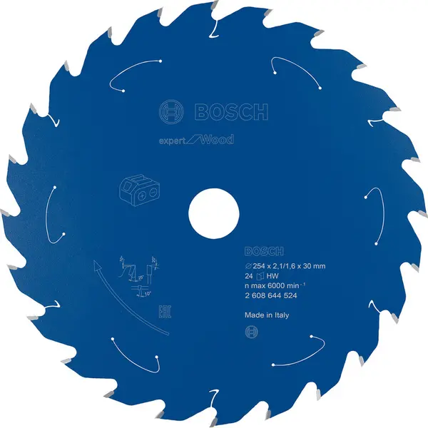 Image of Bosch Expert Wood Cutting Table Saw Blade 2608644524 Diameter: 254mm