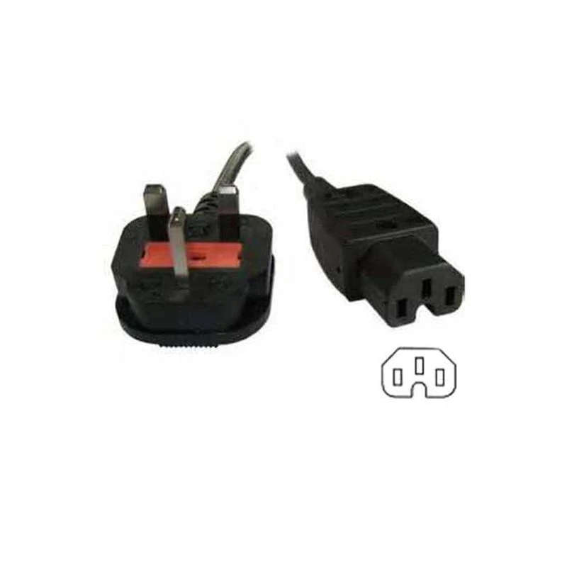 Image of FDL 1M UK MAINS CABLE - UK PLUG TO IEC C15 (HOT) SOCKET