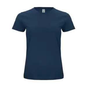 Image of Clique Womens/Ladies Organic Cotton T-Shirt (S) (Dark Navy)