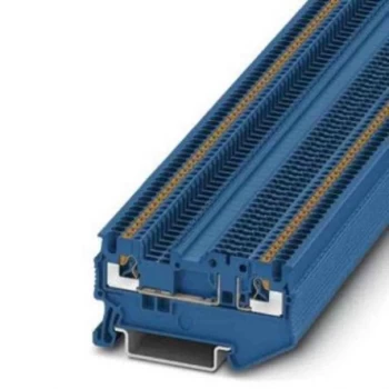 Image of Phoenix Contact Blue PT Disconnect Terminal Block, 26 14 AWG, 400 V, 3210307 (50)