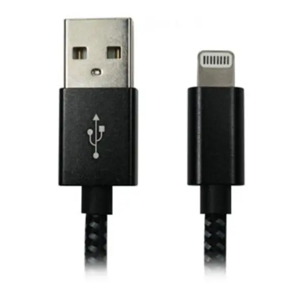 Image of Cables Direct CDL 2M Black USB2.0 A - Lightning NLMOB-LT2MBDBK-2