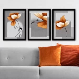 Image of 3SC123 Multicolor Decorative Framed Painting (3 Pieces)