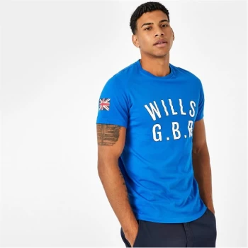 Image of Jack Wills Denver Graphic Logo T-Shirt - Deep Blue