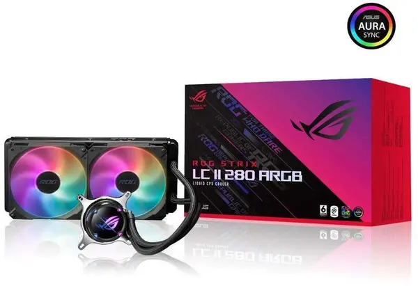 Image of Asus ROG Strix LC II 280 ARGB AIO CPU Liquid Cooler - 90RC00C1-M0UAY1