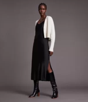 Image of AllSaints Womens Vika Cardigan, Cream, Size: L