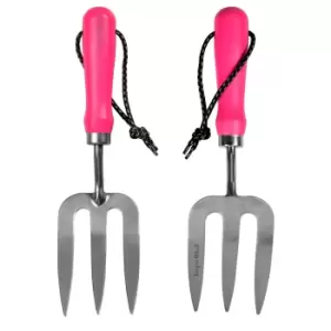 Image of Burgon & Ball Pink Hand Fork