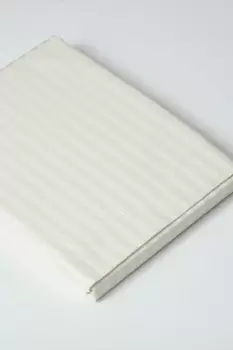 Image of Hotel Suite Satin Stripe 540 Thread Count Flat Sheet