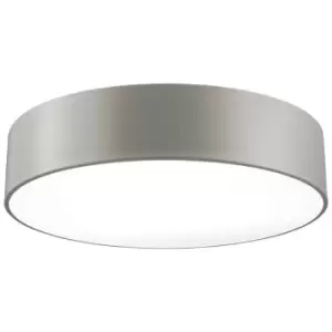 Image of Netlighting Merano Indiana Cylindrical Ceiling Light Elephant Grey Steel Matt Wh