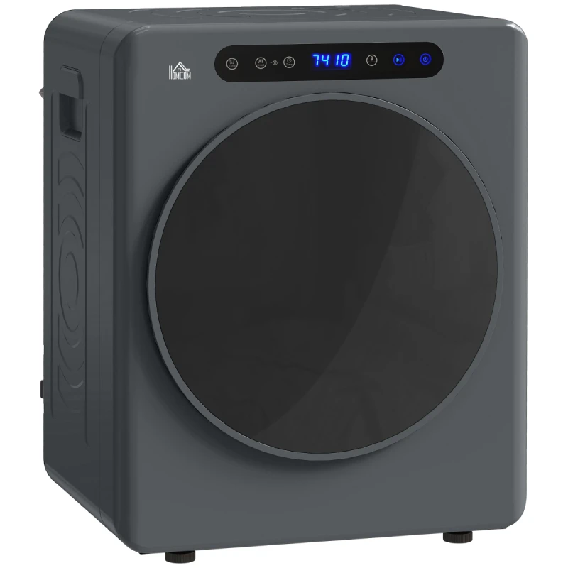 Image of HOMCOM HOMCOM 4kg Vented Tumble Dryer, Portable Freestanding Front Tumble Dryer, 1000W in Grey Grey One Size Unisex 5063603042223
