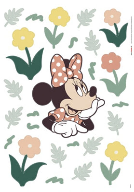 Image of Komar Disney Minnie Mouse Beauty In Bloom Self-Adhesive Wall Stickers