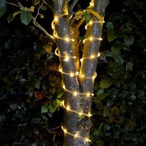 Image of Solar Rope design Solar-powered Warm white 100 LED Outdoor String lights