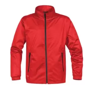Image of Stormtech Mens Axis Lightweight Shell Jacket (Waterproof And Breathable) (S) (Sports Red/Black)