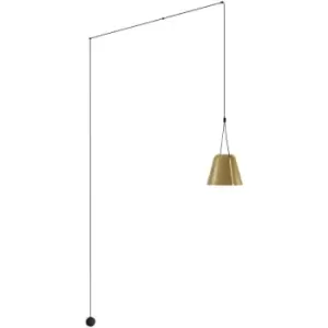 Image of Leds-C4 Attic - Wall Light Matt Gold 1x E27