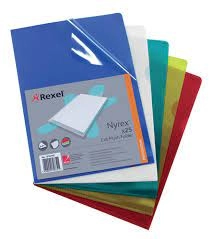 Image of Rexel Nyrex A4 Cut Flush Folders Yellow - 1 x Pack of 25 Folders