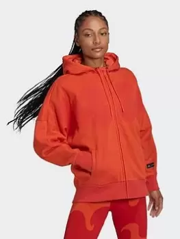 Image of adidas Marimekko Hooded Track Top, Orange Size M Women