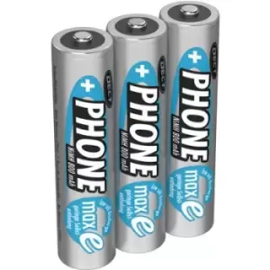 Image of Ansmann DECT maxE HR03 AAA battery (rechargeable) NiMH 800 mAh 1.2 V 3 pc(s)