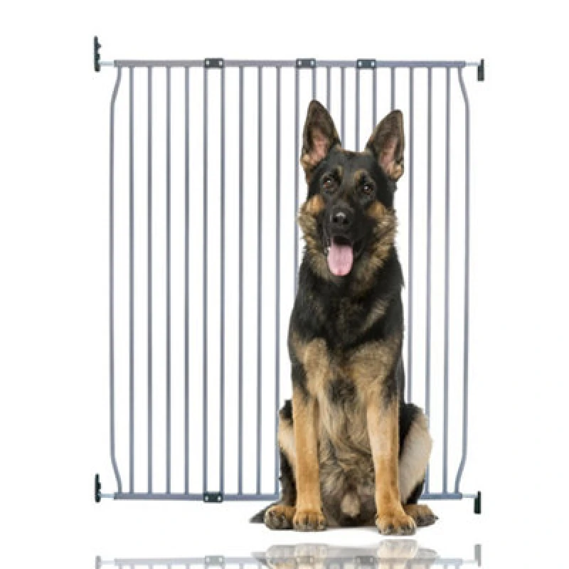 Image of Bettacare Extra Tall Eco Screw Fit Pet Gate, Grey, 120Cm - 130Cm, Extra Tall Gate 100Cm In Height, Screw Fitted Dog Gate
