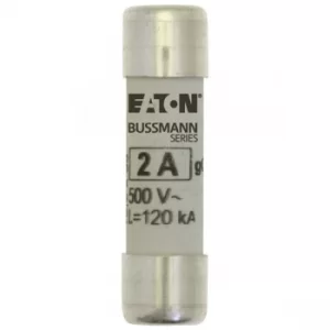 Image of Bussmann C10G2 2A GG 500Vac 10x38mm Cylindrical Fuse