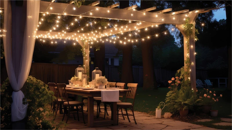 Image of EAGLE-CON 5m Easy-Connect Warm White 40 LED String Lights With Interconnectable White Rubber Cable ELV-230913