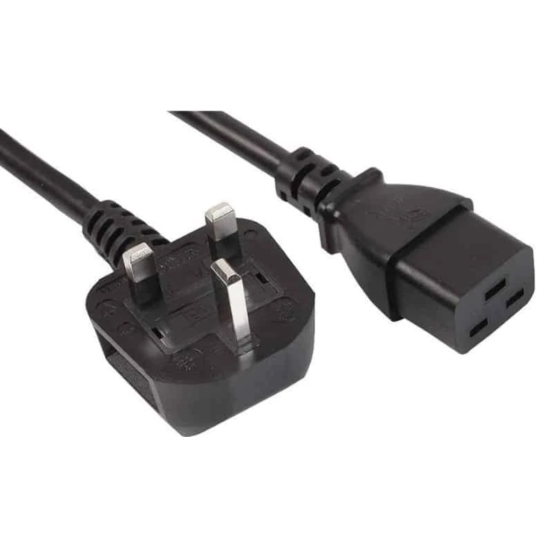 Image of FDL 5M UK MAINS PLUG TO IEC C19 SOCKET POWER CABLE