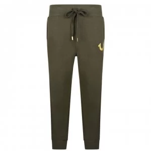 Image of True Religion Logo Jogging Bottoms - Military 3106