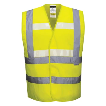 Image of Glowtex Triple Technology Hi Vis Waistcoat Yellow L / XL