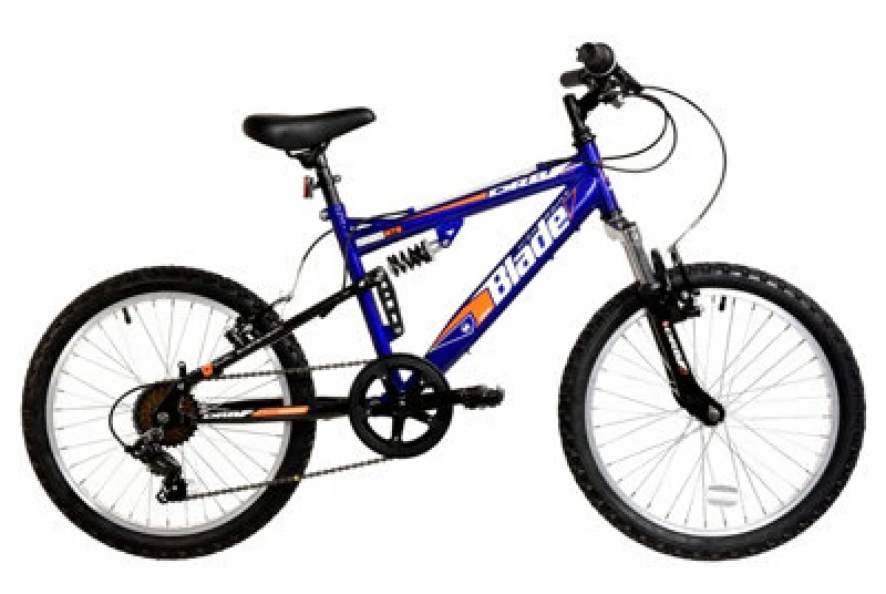 Image of Dallingridge Blade Junior Full Sus Mountain Bike 20" Wheel Blue unisex
