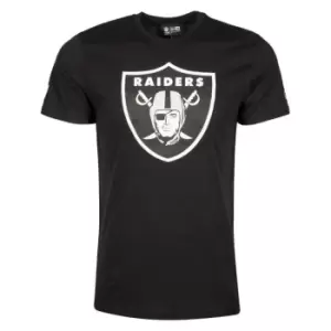 Image of New Era Nfl Las Vegas Raiders Team Logo T-Shirt, Black, Male, T-Shirts, 11073657