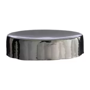 Image of Soap Dish in Black Hammered Effect