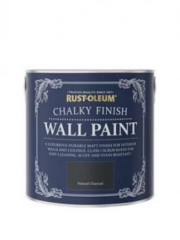 Image of Rust-Oleum Chalky Finish 2.5-Litre Wall Paint ; Natural Charcoal
