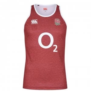 Image of Canterbury England Polyester Singlet Mens - Red