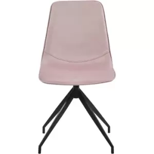 Image of Out & out Piper Pink Velvet Swivel Chair
