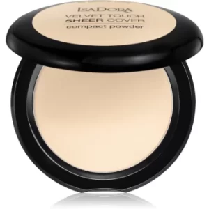 Image of IsaDora Velvet Touch Sheer Cover Compact Powder Shade 40 Fair Porcelain 10 g