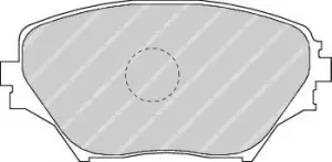 Image of Ferodo FDB1514 Brake Pad Set Front Axle Premier Car