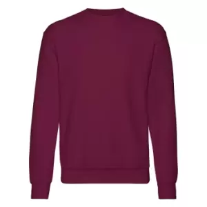 Image of Fruit Of The Loom Mens Set-In BelcoroA Yarn Sweatshirt (S) (Burgundy)