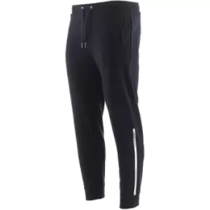 Image of Armani Exchange Deep Navy Silver Logo Jogging Pant