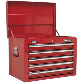 Image of Sealey Superline Pro 5 Drawer Tool Chest Red