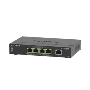 Image of Netgear GS305EP Managed L3 Gigabit Ethernet (10/100/1000) Power over Ethernet (PoE) Black