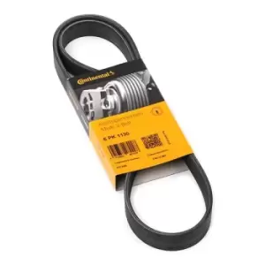 Image of CONTITECH V-ribbed belt 6PK1130 Serpentine belt,Auxiliary belt VW,AUDI,MERCEDES-BENZ,Golf VII Schragheck (5G1, BQ1, BE1, BE2)