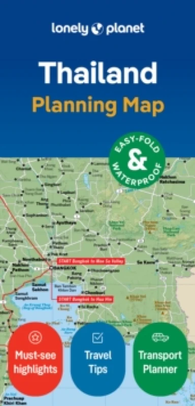 Image of Lonely Planet Thailand Planning Map : Durable Waterproof Travel Map with Easy-Fold Format, Itineraries & Transport Guide for Bangkok, Chiang Mai, Phuk