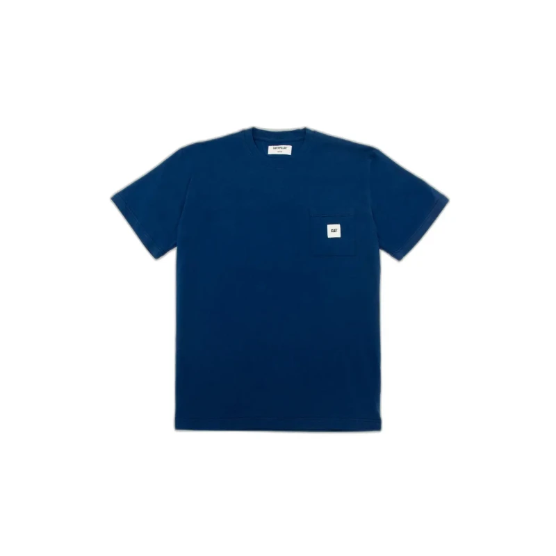 Image of Caterpillar T-Shirt Caterpillar Basic Pocket Bleu Unisex XS