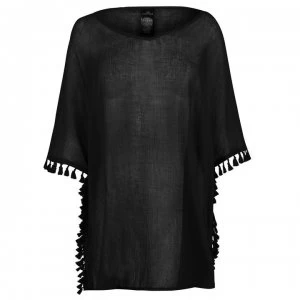 Image of Dorina Cebu Tasselled Kaftan - BLACK V00